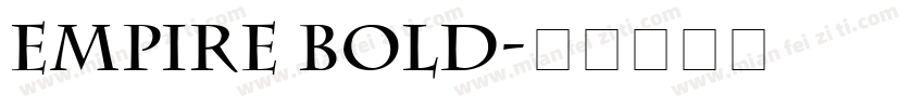 Empire Bold字体转换
